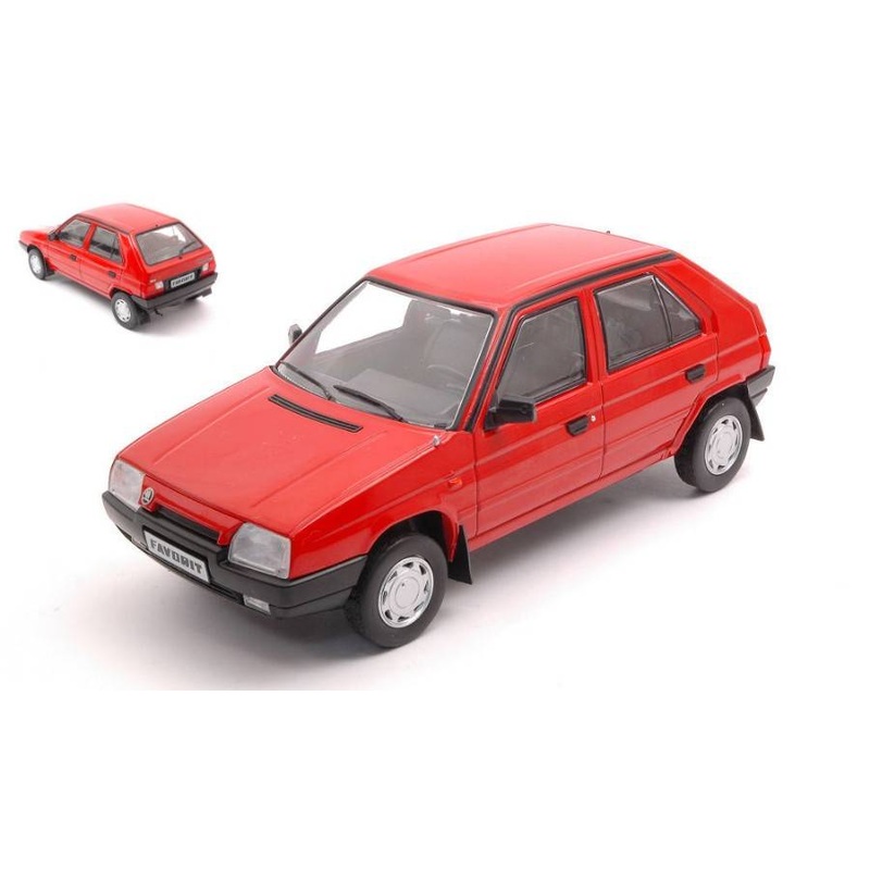 SCALE MODEL COMPATIBLE WITH SKODA FAVORIT RED 1:24 WHITEBOX WB124092