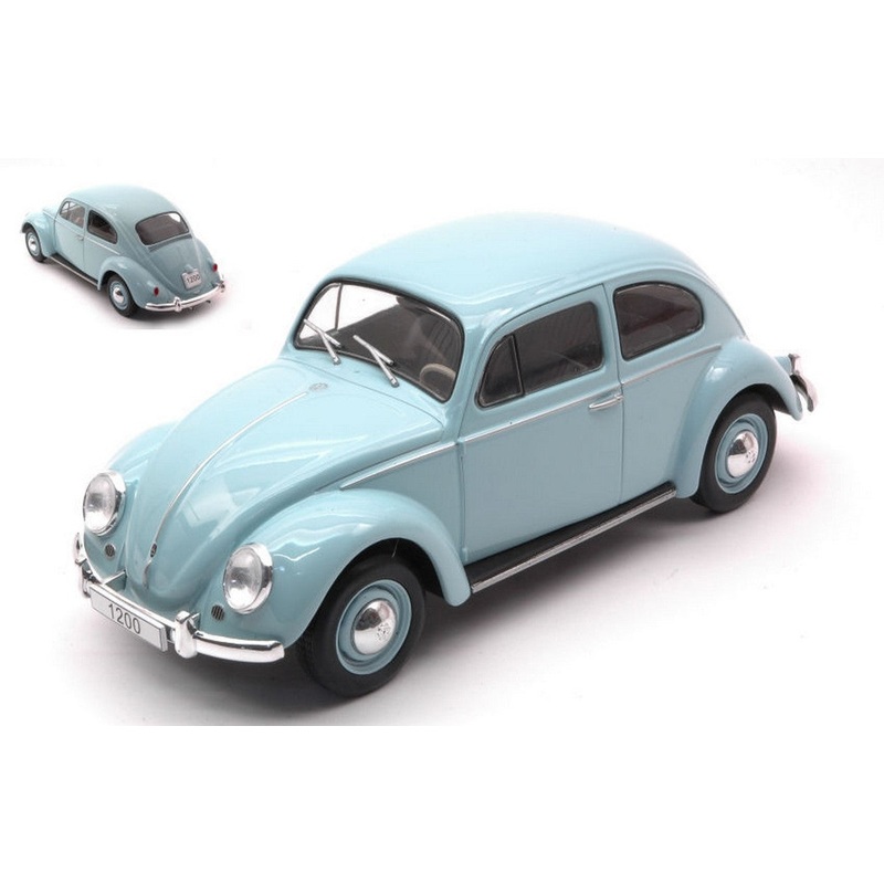 SCALE MODEL COMPATIBLE WITH VW BEETLE LIGHT BLUE 1:24 WHITEBOX WB124055