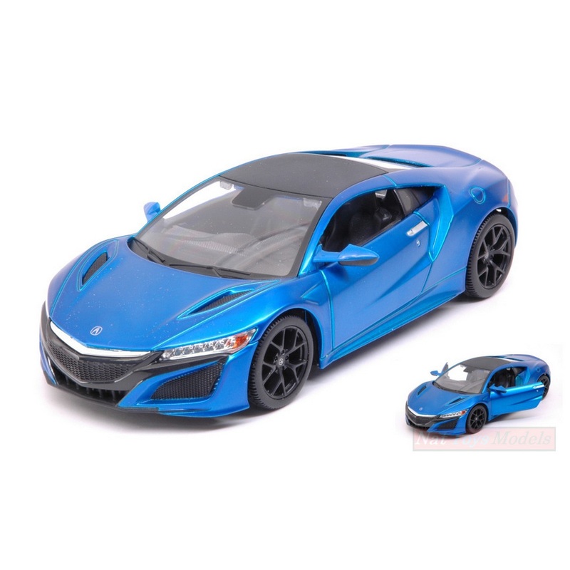 SCALE MODEL COMPATIBLE WITH ACURA NSX 2017 BLUE 1:24 MAISTO MI31234BL