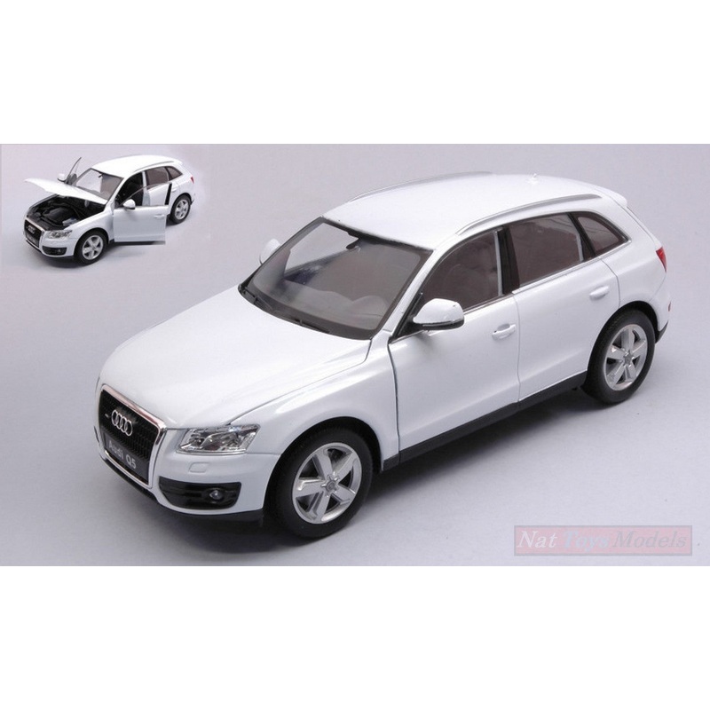 SCALE MODEL COMPATIBLE WITH AUDI Q 5 2008 WHITE 1:24 WELLY WE22518W
