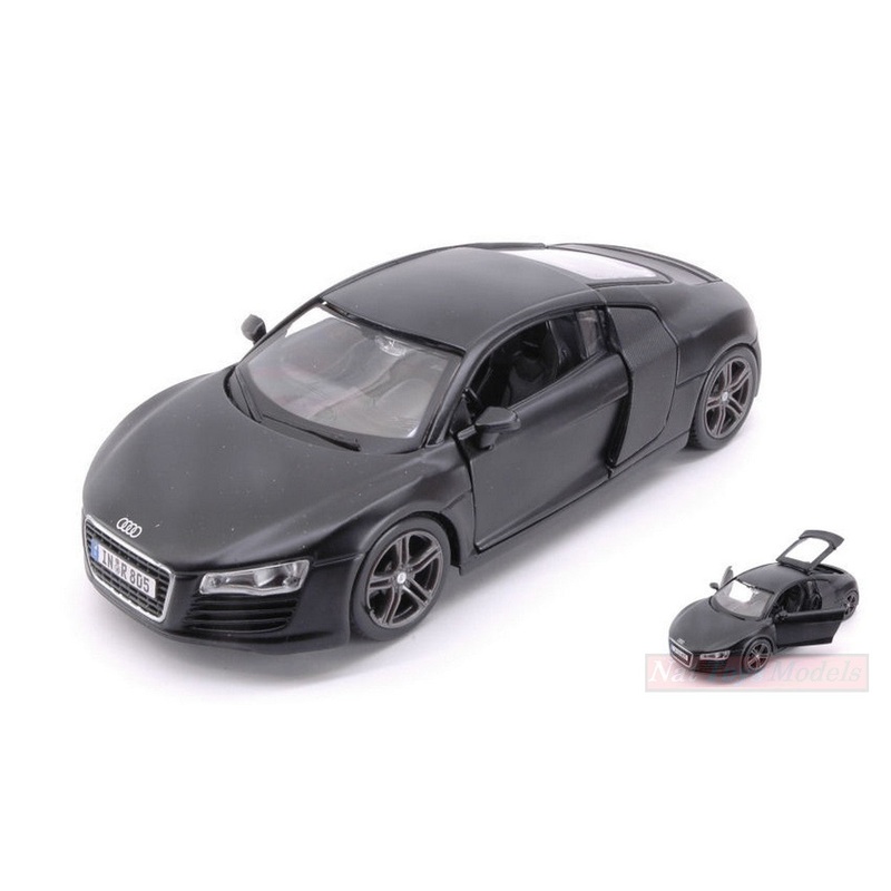 SCALE MODEL COMPATIBLE WITH AUDI R8 DULL BLACK COLLECTION 1:24 MAISTO MI31281Z
