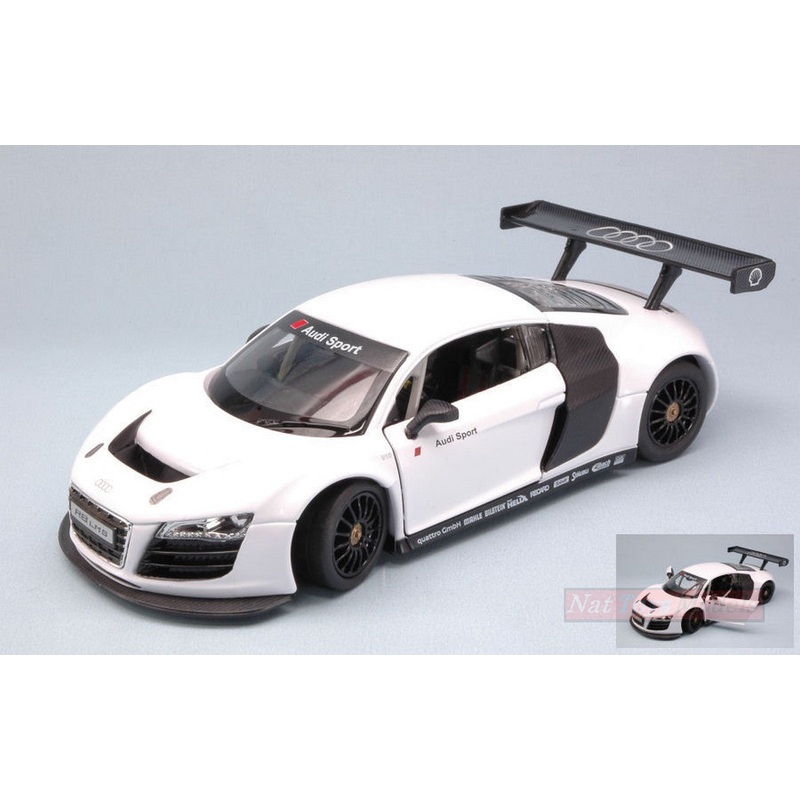 SCALE MODEL COMPATIBLE WITH AUDI R8 LMS WHITE 1:24 RASTAR RAT56100W