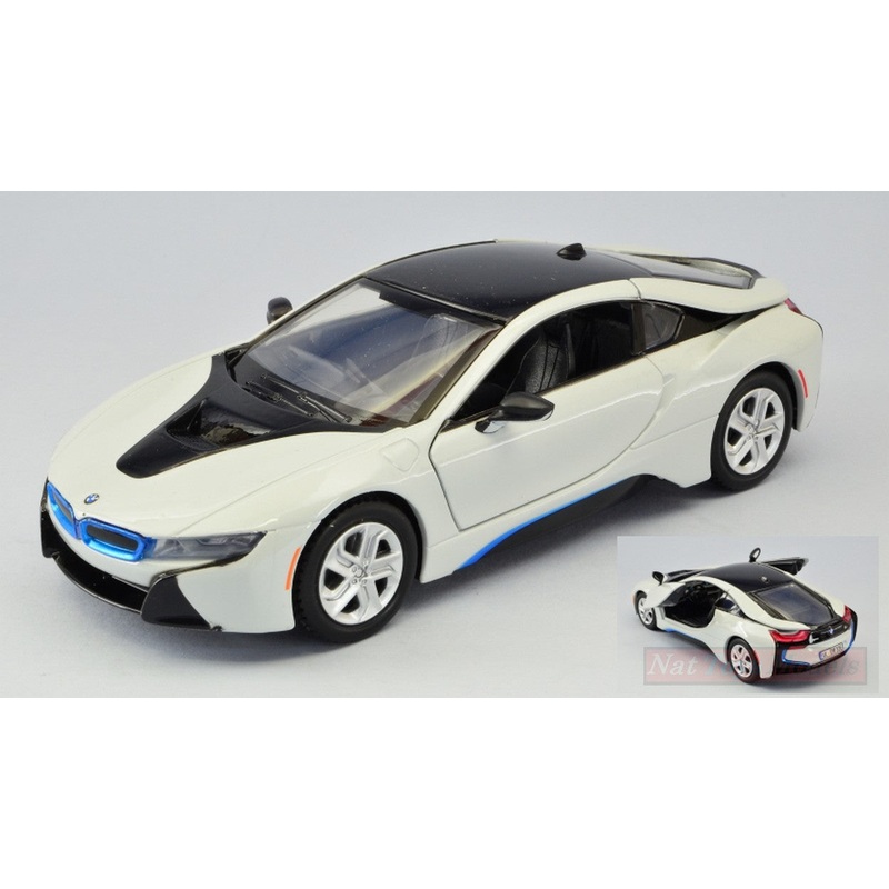 SCALE MODEL COMPATIBLE WITH BMW i8 COUPE 2019 WHITE 1:24 MOTORMAX MTM79359W