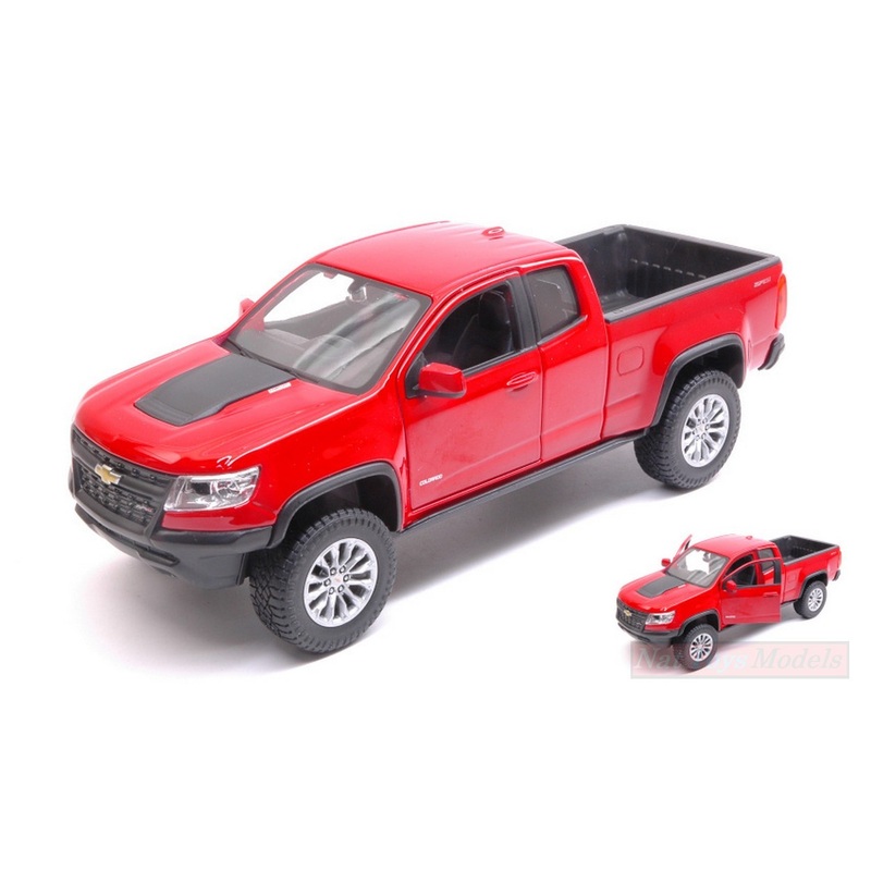 SCALE MODEL COMPATIBLE WITH CHEVROLET COLORADO ZR2 2017 RED 1:27 MAISTO MI31517R