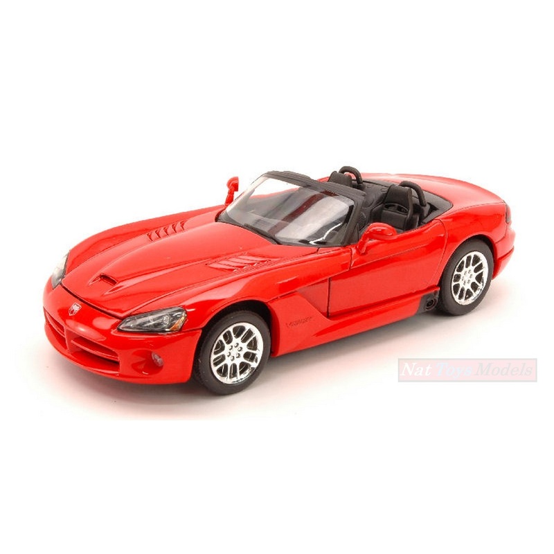 SCALE MODEL COMPATIBLE WITH DODGE VIPER RT/10 2003 RED 1:24 WELLY WE0236