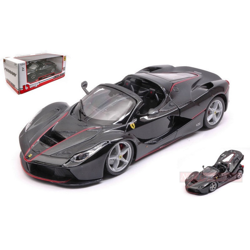 SCALE MODEL COMPATIBLE WITH FERRARI LA FERRARI APERTA BLACK 1:24 BURAGO BU26022BK