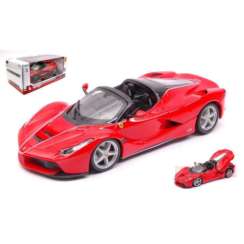 SCALE MODEL COMPATIBLE WITH FERRARI LA FERRARI APERTA RED 1:24 BURAGO BU26022R