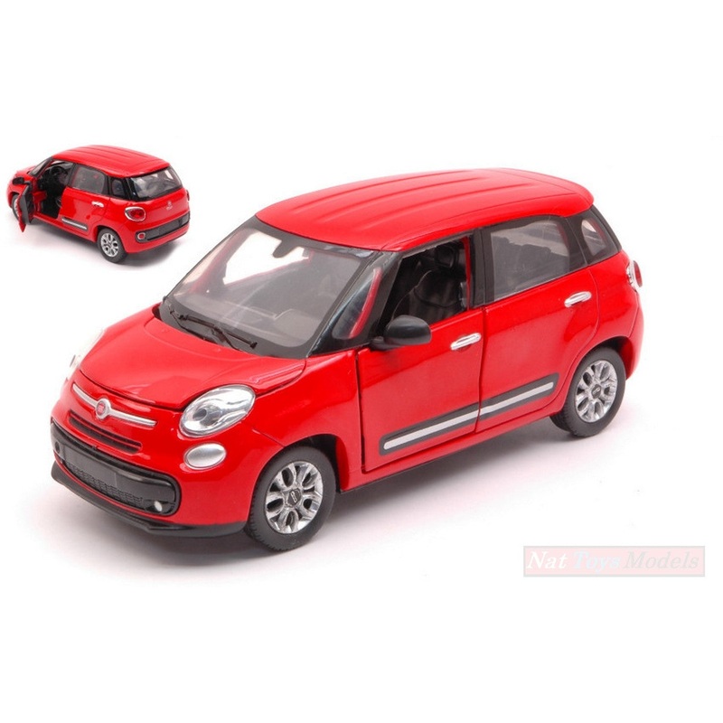 SCALE MODEL COMPATIBLE WITH FIAT 500L 2013 RED 1:24 NEW RAY NY71273R