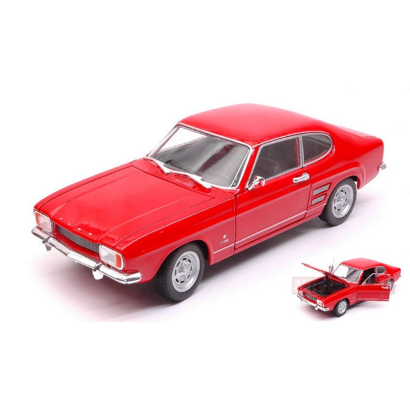 SCALE MODEL COMPATIBLE WITH FORD CAPRI 1969 RED 1:24-27 WELLY WE24069R