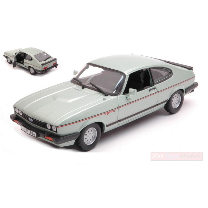 SCALE MODEL COMPATIBLE WITH FORD CAPRI 1982 LIGHT GREEN 1:24 BURAGO BU21093B