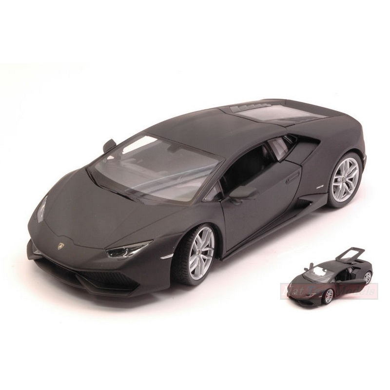 SCALE MODEL COMPATIBLE WITH LAMBORGHINI HURACAN LP 610-4 MATT BLACK 1:24 WELLY WE24056MBK