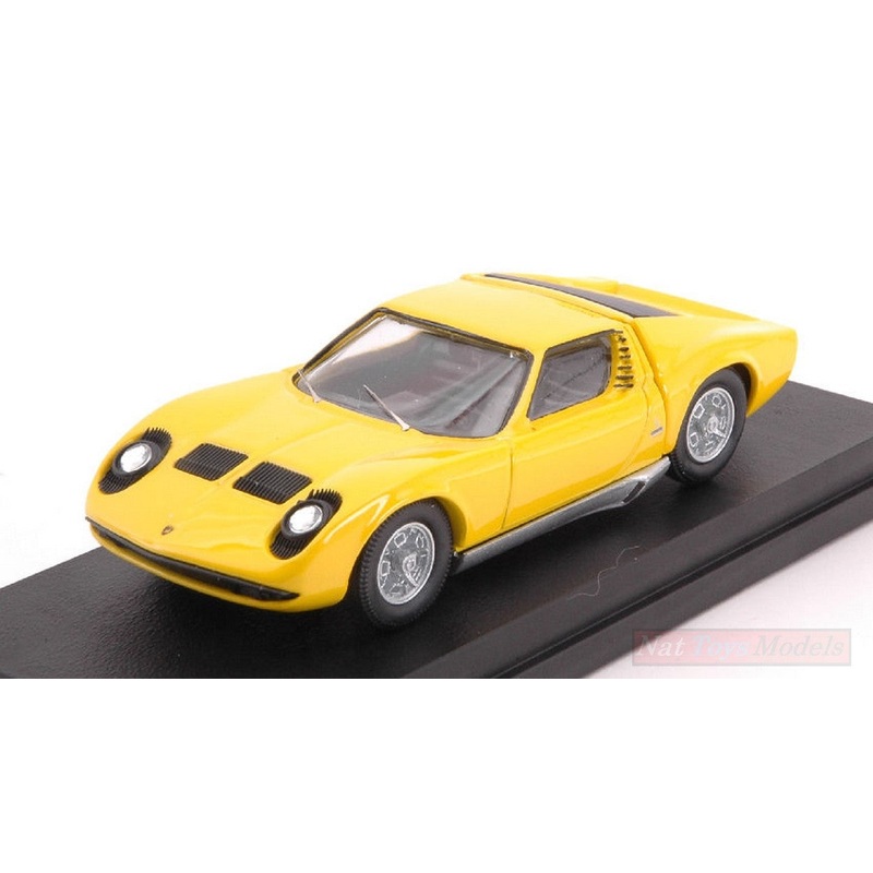 SCALE MODEL COMPATIBLE WITH LAMBORGHINI MIURA BERTONE P400 1966 YELLOW 1:43 RIO RI4585
