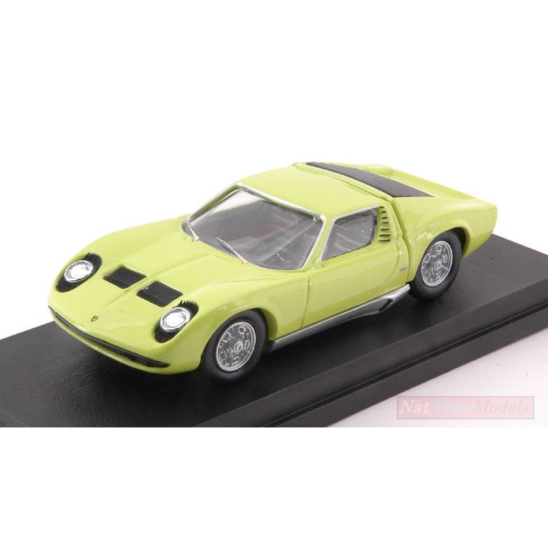 SCALE MODEL COMPATIBLE WITH LAMBORGHINI MIURA BERTONE P400S 1966 LIME GREEN 50th ANNIVERSARY 1:43 RIO RI4584