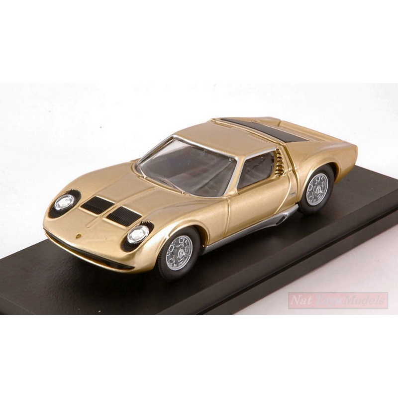 SCALE MODEL COMPATIBLE WITH LAMBORGHINI MIURA P400S 1969 GOLD 1:43 RIO RI4590