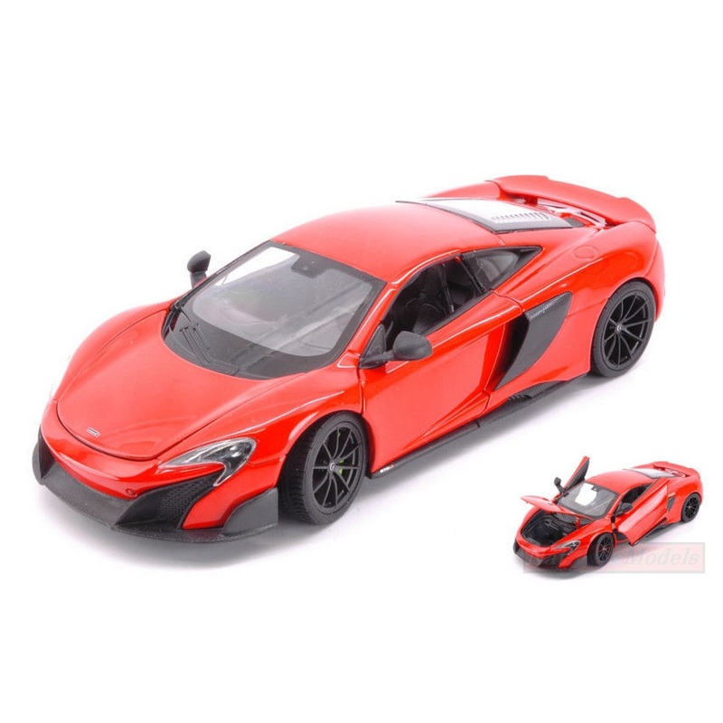 SCALE MODEL COMPATIBLE WITH MC LAren 675 lt 2017 ORANGE 1:24 WELLY WE24089R