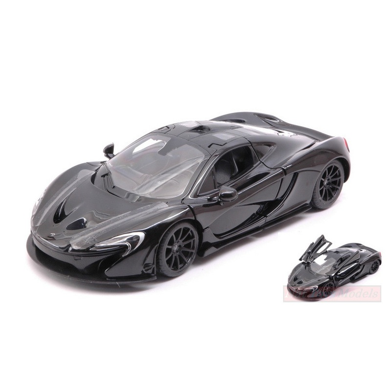 SCALE MODEL COMPATIBLE WITH MC LAren P1 2017 BLACK 1:24 RASTAR RAT56700BK