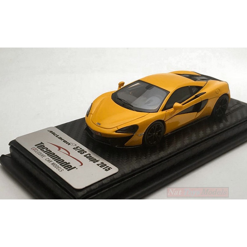 SCALE MODEL COMPATIBLE WITH MCLAREN 570S VOLCANO YELLOW 2015 1:43 TECNOMODEL TMD43EX02E