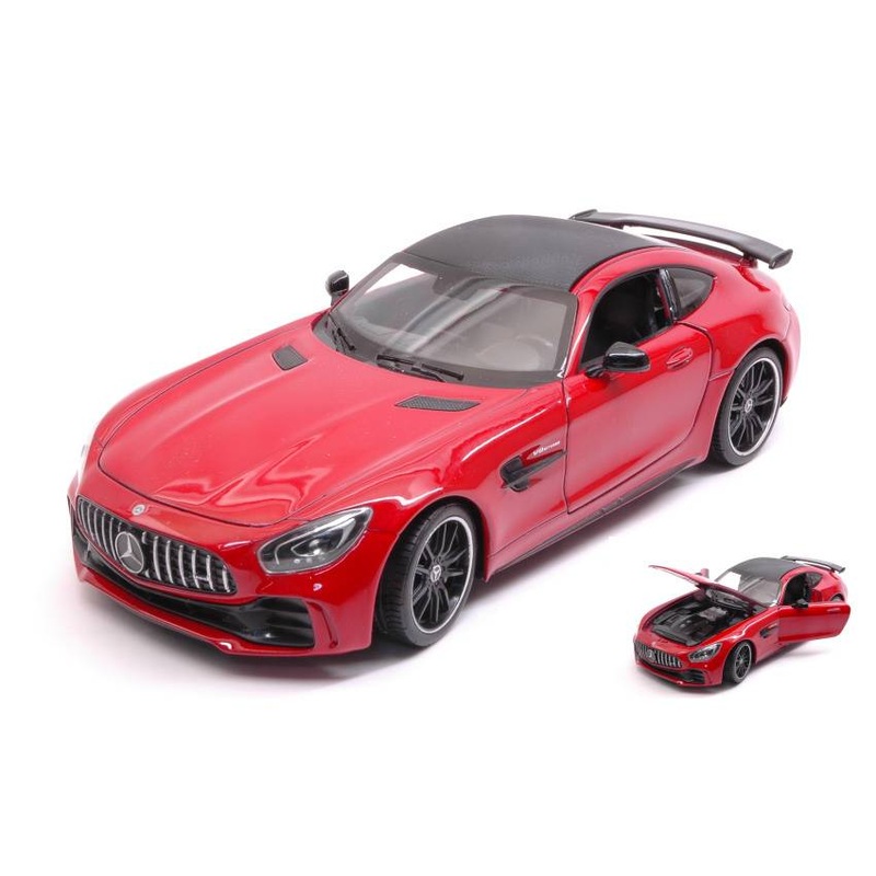 SCALE MODEL COMPATIBLE WITH MERCEDES AMG GT R RED 1:24-27 WELLY WE24081R