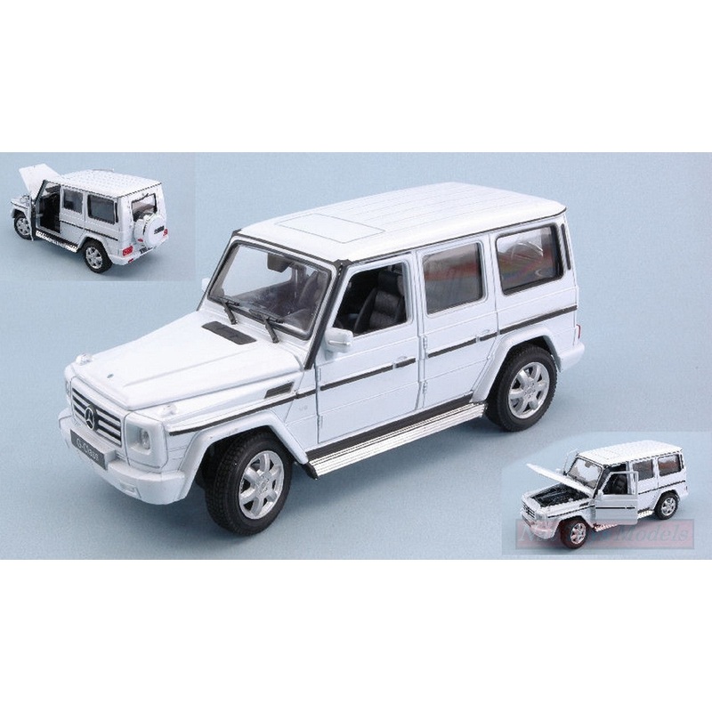 SCALE MODEL COMPATIBLE WITH MERCEDES G-CLASS WHITE 1:24-27 WELLY WE24012W
