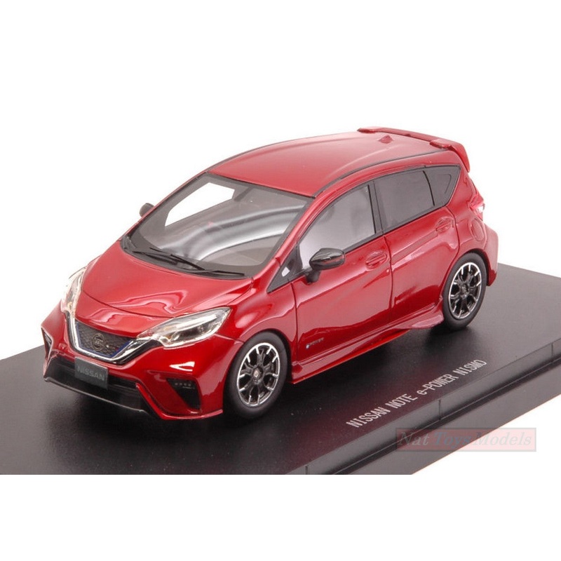 SCALE MODEL COMPATIBLE WITH NISSAN NOTE e-POWER NISMO 2017 METALLIC RED 1:43 EBBRO EB45442