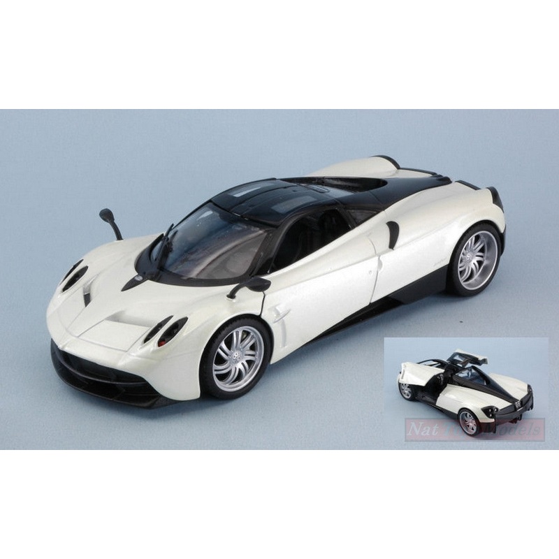 SCALE MODEL COMPATIBLE WITH PAGANI HUAYRA 2017 WHITE 1:24-27 WELLY WE24088W