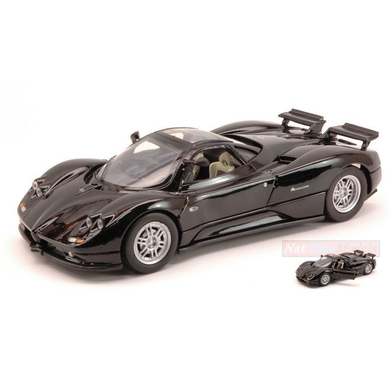 SCALE MODEL COMPATIBLE WITH PAGANI ZONDA F 2009 BLACK 1:24 MOTORMAX MTM73369BK