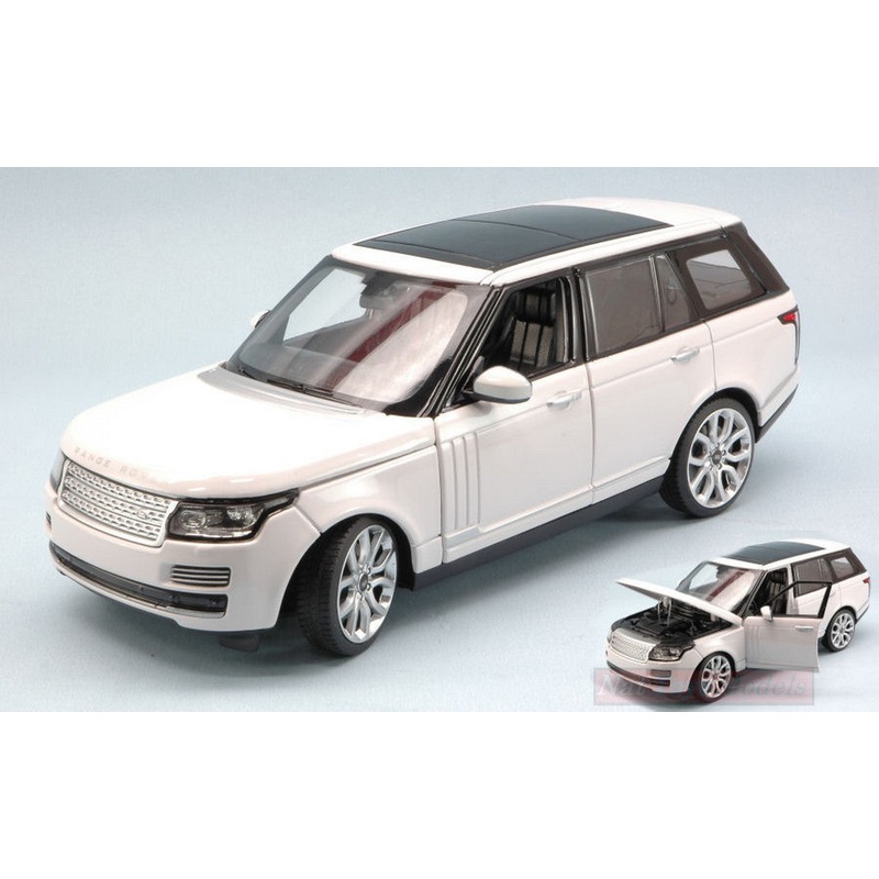 SCALE MODEL COMPATIBLE WITH RANGE ROVER IV SERIES 2012 WHITE 1:24 RASTAR RAT56300W