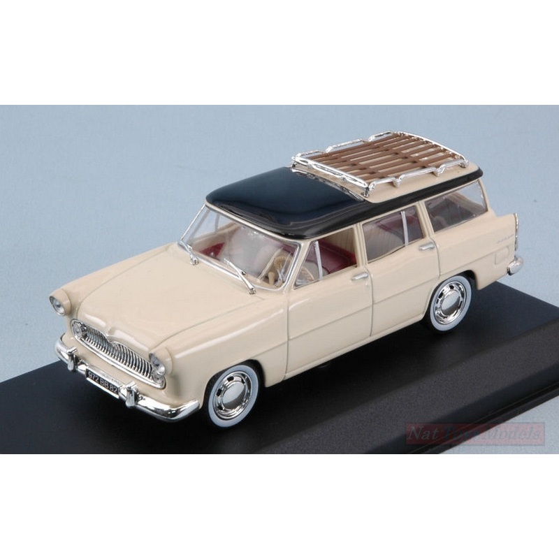 SCALE MODEL COMPATIBLE WITH SIMCA VEDETTE MARLY 1957 PAILLE YELLOW & BLACK 1:43 NOREV NV574055