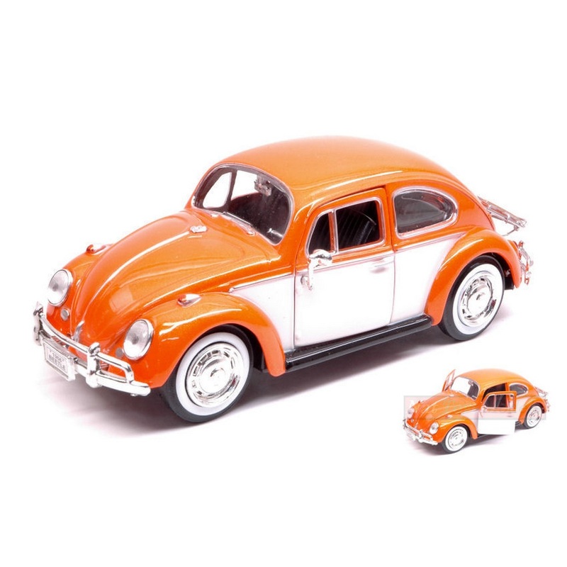 SCALE MODEL COMPATIBLE WITH VOLKSWAGEN BEETLE ORANGE 1:24 MOTORMAX MTM79559OR