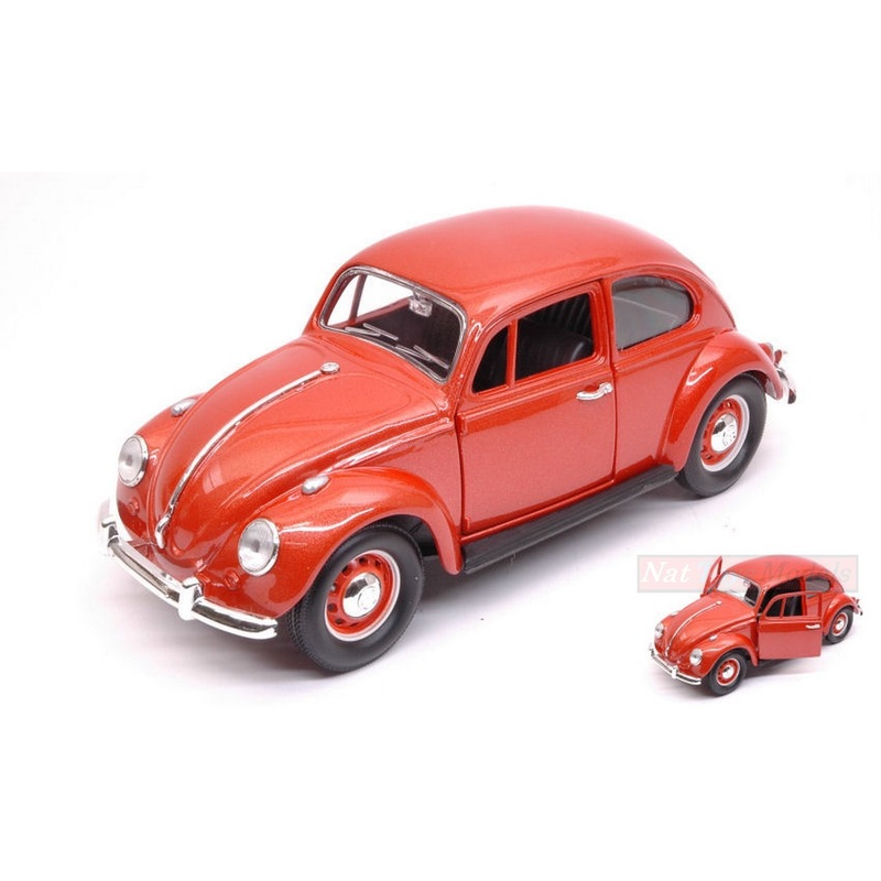 SCALE MODEL COMPATIBLE WITH VW BEETLE 1967 COPPER METALLIC 1:24 LUCKY YM24202CO