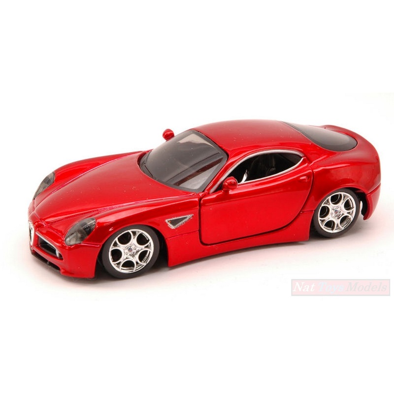 SCALE MODEL COMPATIBLE WITH ALFA 8C COMPETIZIONE METALLIC RED 1:32 BURAGO BU43100F