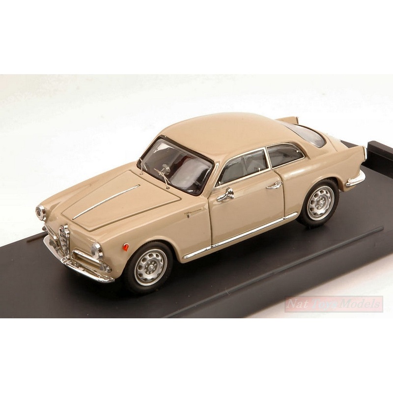 SCALE MODEL COMPATIBLE WITH ALFA ROMEO GIULIETTA SPRINT 1954 BEIGE BANANA 1:43 BANG BG7153