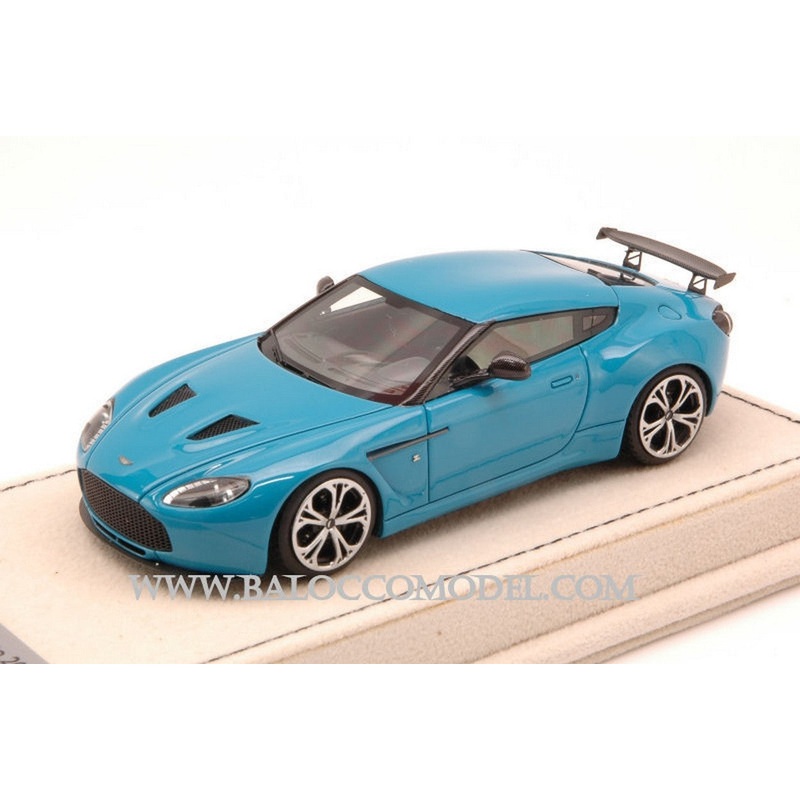 SCALE MODEL COMPATIBLE WITH ASTON MARTIN V12 ZAGATO 2012 BABY BLUE ED.LIM.PCS 50 1:43 TECNOMODEL TMDMI52AG
