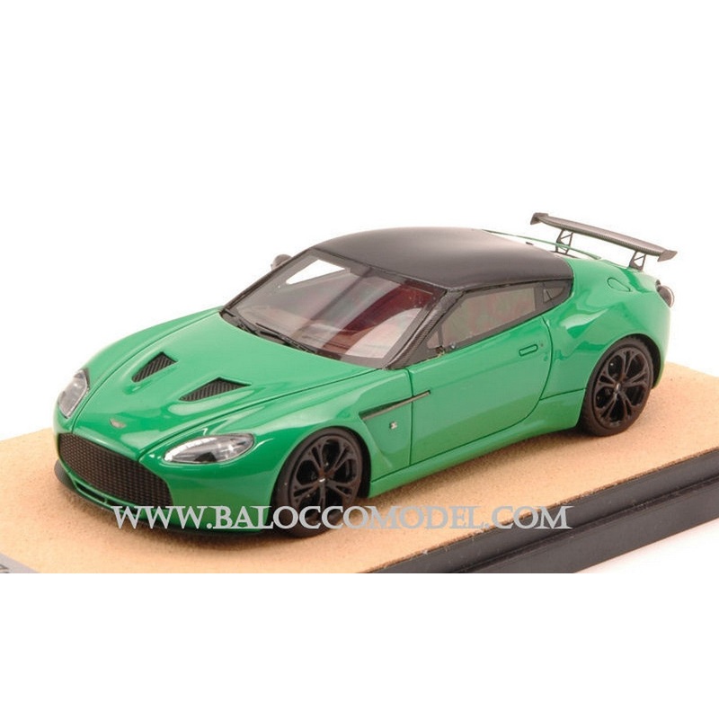 SCALE MODEL COMPATIBLE WITH ASTON MARTIN V12 ZAGATO 2012 BRILLANT GREEN W/BLACK ED.LIM.PCS 10 1:43 TECNOMODEL TMDMI52AU