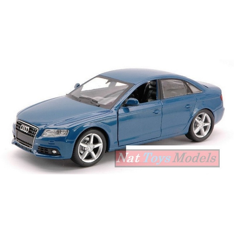 SCALE MODEL COMPATIBLE WITH AUDI A 4 2008 BLUE 1:24 NEW RAY NY71076BL