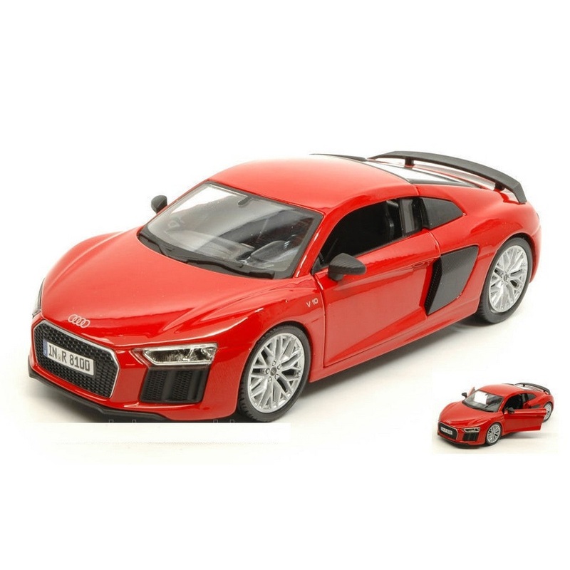 SCALE MODEL COMPATIBLE WITH AUDI R8 V10 PLUS 2015 RED 1:24 MAISTO MI31513R