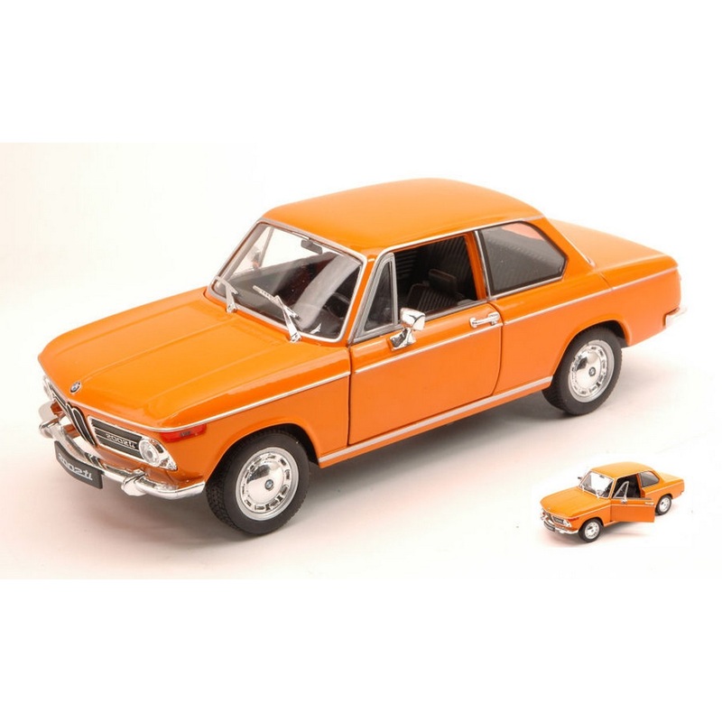 SCALE MODEL COMPATIBLE WITH BMW 2002 Ti 1972 ORANGE 1:24 WELLY WE4053OR