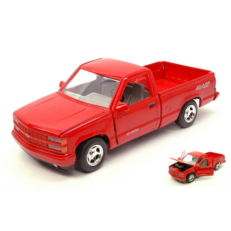 SCALE MODEL COMPATIBLE WITH CHEVROLET 454 SS PICK UP 1992 RED 1:24 MOTORMAX MTM73203RD