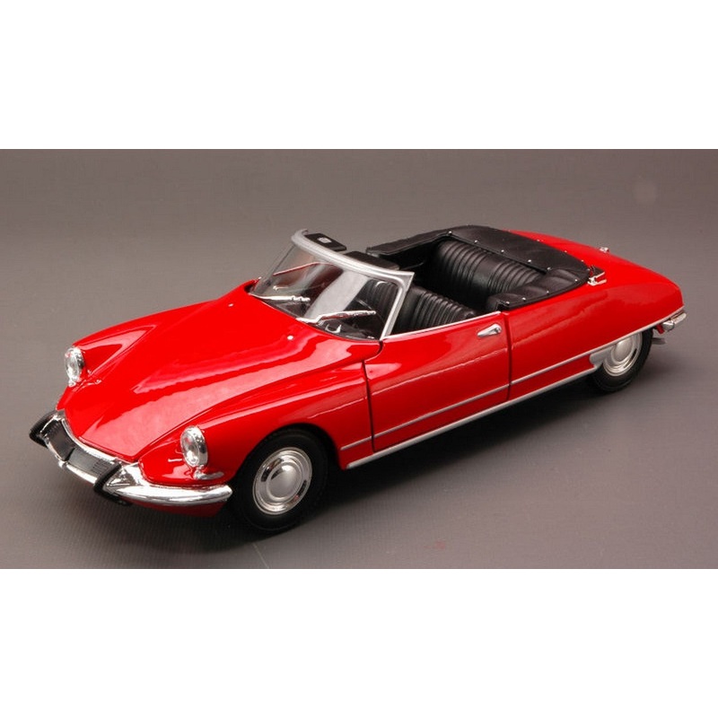 SCALE MODEL COMPATIBLE WITH CITROEN DS 19 1956 CABRIO OPEN RED 1:24 WELLY WE2405