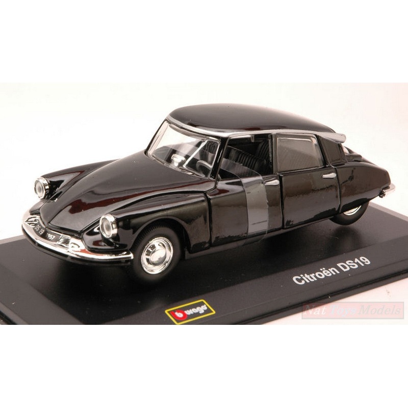 SCALE MODEL COMPATIBLE WITH CITROEN DS 19 BLACK 1:32 BURAGO BU43210F