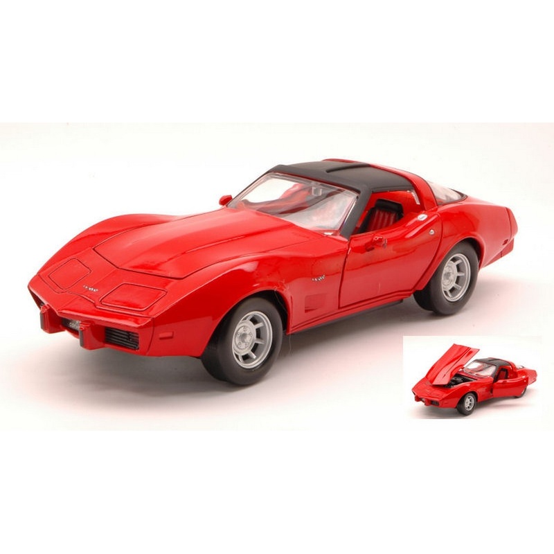 SCALE MODEL COMPATIBLE WITH CORVETTE 1979 RED 1:24 MOTORMAX MTM73244RD