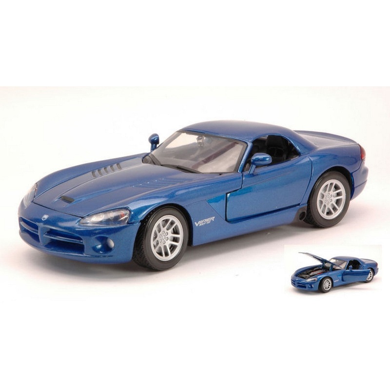 SCALE MODEL COMPATIBLE WITH DODGE VIPER SRT-10 2003 BLUE MET.1:24 MOTORMAX MTM73290MB