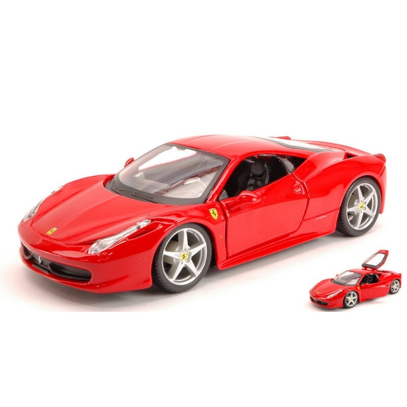 SCALE MODEL COMPATIBLE WITH FERRARI 458 ITALIA 2009 RED 1:24 BURAGO BU26003R