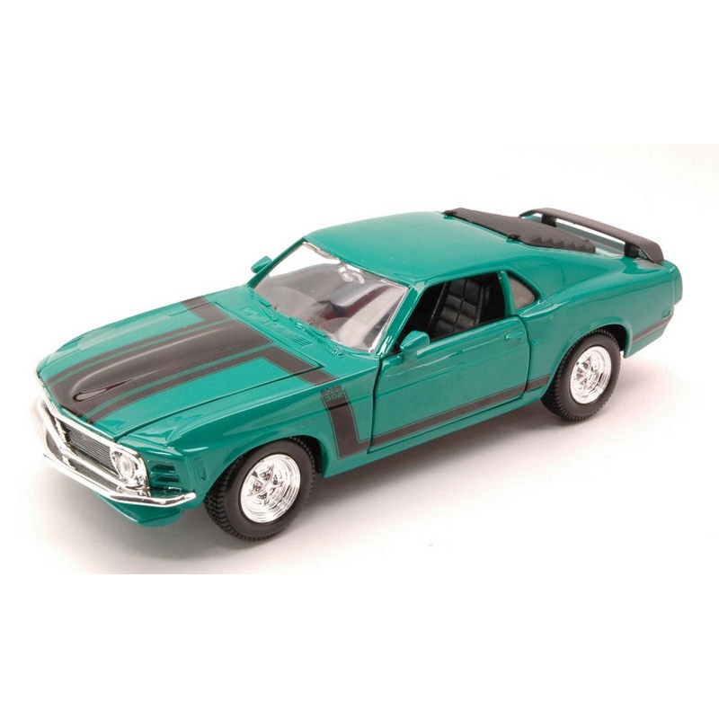 SCALE MODEL COMPATIBLE WITH FORD MUSTANG BOSS 302 1970 GREEN 1:24 MAISTO MI31943GR