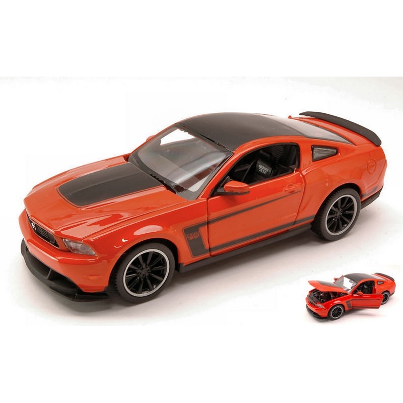 SCALE MODEL COMPATIBLE WITH FORD MUSTANG BOSS 302 2011 ORANGE 1:24 MAISTO MI31269O