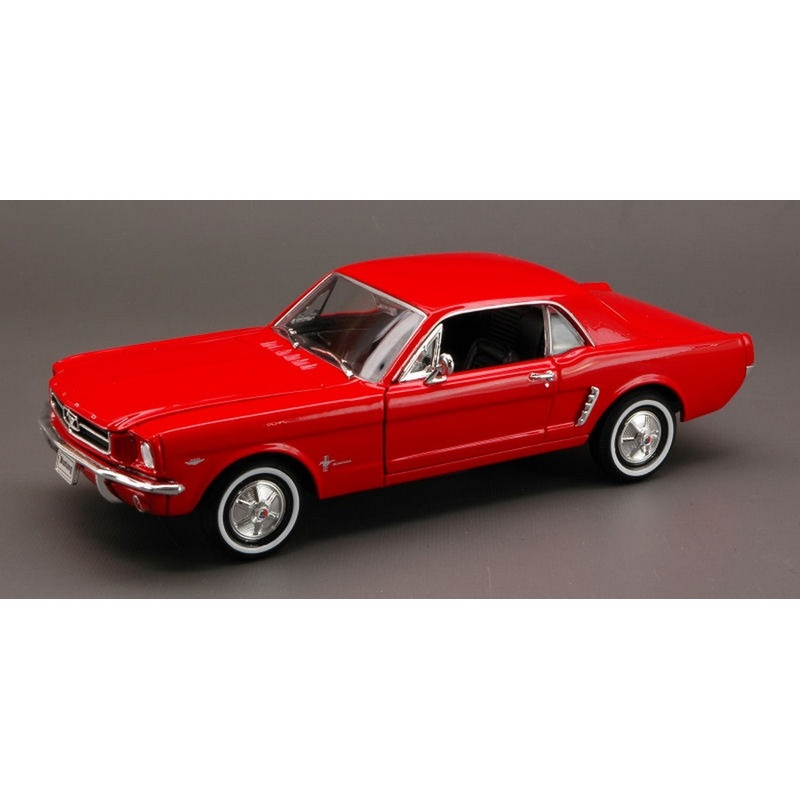 SCALE MODEL COMPATIBLE WITH FORD MUSTANG COUPE 1964 RED 1:24 WELLY WE2451R