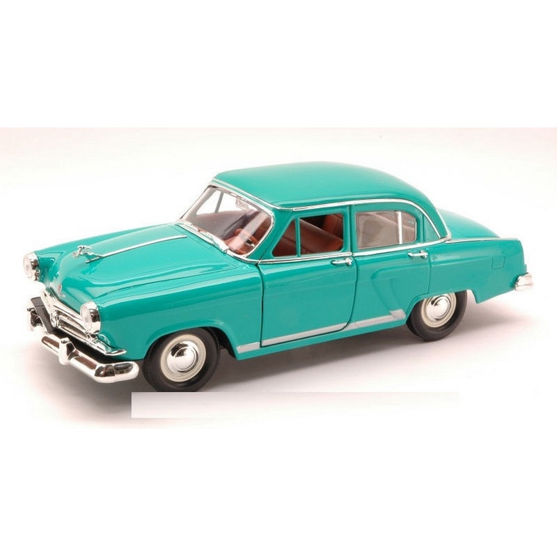 SCALE MODEL COMPATIBLE WITH GAZ 21 (RUSSIAN CAR) 1957 GREEN 1:24 YAT MING YM24210GR