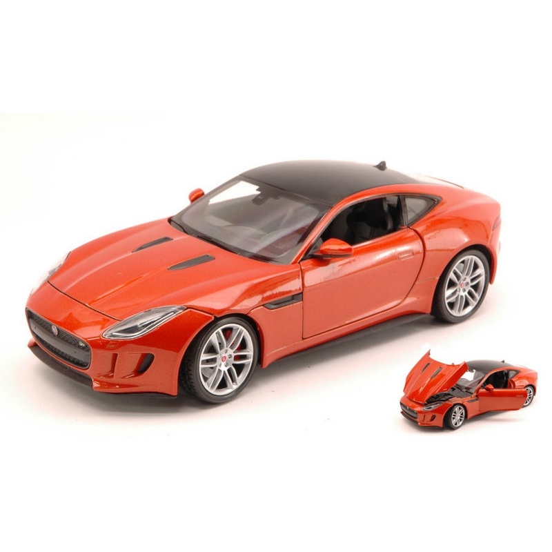 SCALE MODEL COMPATIBLE WITH JAGUAR F-TYPE 2015 METALLIC ORANGE 1:24 WELLY WE4060OR