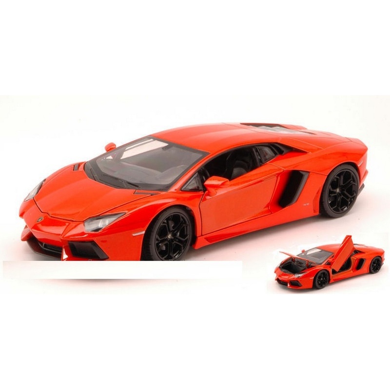 SCALE MODEL COMPATIBLE WITH LAMBORGHINI AVENTADOR LP 700-4 2011 ORANGE ARGOS 1:24 WELLY WE0209