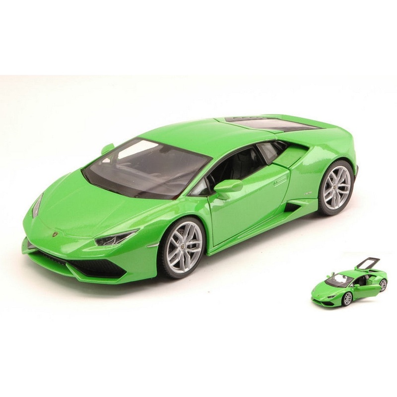 SCALE MODEL COMPATIBLE WITH LAMBORGHINI HURACAN LP 610-4 2014 GREEN 1:24 WELLY WE4056GR